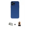 ieg™ iPhone 13 Pro Max Kılıf Ahenk Serisi - Şeffaf Maxco Cam Ekran Koruyucu + Rainbow Kamera Lens Koruma Cam - BZ