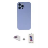 ieg™ iPhone 13 Pro Max Kılıf Ahenk Serisi - Siyah Joko 5D Cam + Pers Alüminyum Kamera Lens - GI