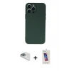 ieg™ iPhone 13 Pro Max Kılıf Ahenk Serisi - Siyah Joko 5D Cam + Pers Alüminyum Kamera Lens - SABE