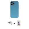 ieg™ iPhone 13 Pro Max Kılıf Ahenk Serisi - Siyah Joko 5D Cam + Pers Alüminyum Kamera Lens - SABE