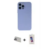 ieg™ iPhone 13 Pro Max Kılıf Ahenk Serisi - Siyah Joko 5D Cam + Rainbow Kamera Lens Koruma Cam - MR