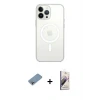 ieg™ iPhone 13 Pro Max Kılıf Ahenk Yansıma Prime - Siyah Bilvis 3D Mat Cam Ekran Koruyucu + Shine Kamera Lens Koruma Cam - GI