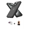 ieg™ iPhone 13 Pro Max Kılıf Atlas Form - Şeffaf Maxco Cam Ekran Koruyucu + Pers Alüminyum Kamera Lens - GI