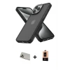 ieg™ iPhone 13 Pro Max Kılıf Atlas Form - Şeffaf Maxco Cam Ekran Koruyucu + Rainbow Kamera Lens Koruma Cam - REGD