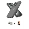 ieg™ iPhone 13 Pro Max Kılıf Atlas Form - Şeffaf Maxco Cam Ekran Koruyucu + Rainbow Kamera Lens Koruma Cam - REGD
