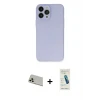 ieg™ iPhone 13 Pro Max Kılıf Atlas Minimal Prime - Şeffaf Pasifik Cam Ekran Koruyucu + Rainbow Kamera Lens Koruma Cam - REGD
