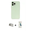 ieg™ iPhone 13 Pro Max Kılıf Atlas Minimal Prime - Şeffaf Pasifik Cam Ekran Koruyucu + Rainbow Kamera Lens Koruma Cam - REGD