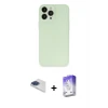ieg™ iPhone 13 Pro Max Kılıf Atlas Minimal Prime - Siyah Bilvis 5in1 3D Magic Cam Ekran Koruyucu + Pers Alüminyum Kamera Lens - LT