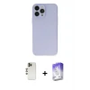 ieg™ iPhone 13 Pro Max Kılıf Atlas Minimal Prime - Siyah Bilvis 5in1 3D Magic Cam Ekran Koruyucu + Shine Kamera Lens - GD