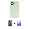 ieg™ iPhone 13 Pro Max Kılıf Atlas Minimal Prime - Siyah Bilvis 5in1 5D Magic Hayalet Cam Ekran Koruyucu + Neon Fosforlu Kamera Lens - MI