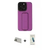 ieg™ iPhone 13 Pro Max Kılıf Çekirdek Yansıma - Şeffaf Pasifik Cam Ekran Koruyucu + Rainbow Kamera Lens Koruma Cam - REGD