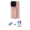 ieg™ iPhone 13 Pro Max Kılıf Çekirdek Yansıma - Siyah Bilvis 5in1 3D Magic Cam Ekran Koruyucu + Shine Kamera Lens Koruma Cam - GI