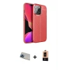 ieg™ iPhone 13 Pro Max Kılıf Doruk Klasik Özel Seri - Şeffaf Maxco Cam Ekran Koruyucu + Rainbow Kamera Lens Koruma Cam - MI
