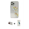 ieg™ iPhone 13 Pro Max Kılıf Eksen Asil Prime - Şeffaf Pasifik Cam Ekran Koruyucu + Rainbow Kamera Lens Koruma Cam - KI