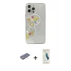 ieg™ iPhone 13 Pro Max Kılıf Eksen Asil Prime - Şeffaf Pasifik Cam Ekran Koruyucu + Renkli Kamera Lens Koruma Cam - SI