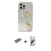 ieg™ iPhone 13 Pro Max Kılıf Eksen Asil Prime - Siyah Bilvis 3D Mat Cam Ekran Koruyucu + Renkli Kamera Lens Koruma Cam - TU