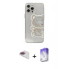 ieg™ iPhone 13 Pro Max Kılıf Eksen Asil Prime - Siyah Bilvis 5in1 3D Magic Cam Ekran Koruyucu + Pers Alüminyum Kamera Lens - GI