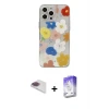 ieg™ iPhone 13 Pro Max Kılıf Eksen Asil Prime - Siyah Bilvis 5in1 3D Magic Cam Ekran Koruyucu + Pers Alüminyum Kamera Lens - GI