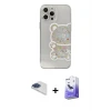 ieg™ iPhone 13 Pro Max Kılıf Eksen Asil Prime - Siyah Bilvis 5in1 5D Magic Hayalet Cam Ekran Koruyucu + Pers Alüminyum Kamera Lens - LT