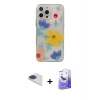 ieg™ iPhone 13 Pro Max Kılıf Eksen Asil Prime - Siyah Bilvis 5in1 5D Magic Hayalet Cam Ekran Koruyucu + Pers Alüminyum Kamera Lens - LT