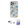 ieg™ iPhone 13 Pro Max Kılıf Eksen Asil Prime - Siyah Bilvis 5in1 5D Magic Hayalet Cam Ekran Koruyucu + Pers Alüminyum Kamera Lens - LT