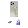ieg™ iPhone 13 Pro Max Kılıf Eksen Asil Prime - Siyah Bilvis 5in1 5D Magic Hayalet Cam Ekran Koruyucu + Renkli Kamera Lens Koruma Cam - PE