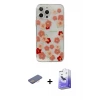 ieg™ iPhone 13 Pro Max Kılıf Eksen Asil Prime - Siyah Bilvis 5in1 5D Magic Hayalet Cam Ekran Koruyucu + Renkli Kamera Lens Koruma Cam - PE