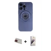 ieg™ iPhone 13 Pro Max Kılıf Eksen Klasik Prime - Siyah Bilvis 3D Mat Cam Ekran Koruyucu + Rainbow Kamera Lens Koruma Cam - KI