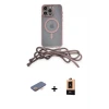 ieg™ iPhone 13 Pro Max Kılıf Eksen Özel Seri - Şeffaf Maxco Cam Ekran Koruyucu + Renkli Kamera Lens Koruma Cam - TU