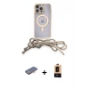 ieg™ iPhone 13 Pro Max Kılıf Eksen Özel Seri - Şeffaf Maxco Cam Ekran Koruyucu + Renkli Kamera Lens Koruma Cam - TU