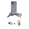 ieg™ iPhone 13 Pro Max Kılıf Eksen Özel Seri - Siyah 6D Mat Seramik Hayalet Nano Ekran Koruyucu + Rainbow Kamera Lens Koruma Cam - KI