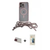 ieg™ iPhone 13 Pro Max Kılıf Eksen Özel Seri - Siyah 6D Mat Seramik Hayalet Nano Ekran Koruyucu + Rainbow Kamera Lens Koruma Cam - KI