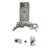 ieg™ iPhone 13 Pro Max Kılıf Eksen Özel Seri - Siyah Bilvis 3D Mat Cam Ekran Koruyucu + Rainbow Kamera Lens Koruma Cam - KI