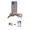 ieg™ iPhone 13 Pro Max Kılıf Eksen Özel Seri - Siyah Bilvis 5in1 3D Magic Cam Ekran Koruyucu + Rainbow Kamera Lens Koruma Cam - KI