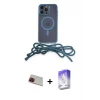 ieg™ iPhone 13 Pro Max Kılıf Eksen Özel Seri - Siyah Bilvis 5in1 3D Magic Cam Ekran Koruyucu + Rainbow Kamera Lens Koruma Cam - KI