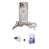 ieg™ iPhone 13 Pro Max Kılıf Eksen Özel Seri - Siyah Bilvis 5in1 5D Magic Hayalet Cam Ekran Koruyucu + Pers Alüminyum Kamera Lens - KI