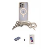 ieg™ iPhone 13 Pro Max Kılıf Eksen Özel Seri - Siyah Joko 5D Cam + Renkli Kamera Lens Koruma Cam - MI