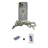 ieg™ iPhone 13 Pro Max Kılıf Eksen Özel Seri - Siyah Joko 5D Cam + Renkli Kamera Lens Koruma Cam - MI