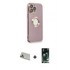 ieg™ iPhone 13 Pro Max Kılıf İz Form Serisi - Şeffaf 360 Full Body Arka Koruyucu + Rainbow Kamera Lens Koruma Cam - BZ