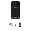 ieg™ iPhone 13 Pro Max Kılıf Kozmos Minimal Prime - Şeffaf Maxco Cam Ekran Koruyucu + Pers Alüminyum Kamera Lens - GI