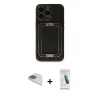 ieg™ iPhone 13 Pro Max Kılıf Kozmos Minimal Prime - Şeffaf Pasifik Cam Ekran Koruyucu + Pers Alüminyum Kamera Lens - GD