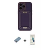ieg™ iPhone 13 Pro Max Kılıf Kozmos Minimal Prime - Şeffaf Pasifik Cam Ekran Koruyucu + Shine Kamera Lens Koruma Cam - GI