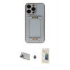ieg™ iPhone 13 Pro Max Kılıf Kozmos Minimal Prime - Siyah 6D Mat Seramik Hayalet Nano Ekran Koruyucu + Rainbow Kamera Lens Koruma Cam - MR