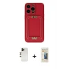 ieg™ iPhone 13 Pro Max Kılıf Kozmos Minimal Prime - Siyah 6D Mat Seramik Hayalet Nano Ekran Koruyucu + Shine Kamera Lens - GD
