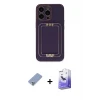 ieg™ iPhone 13 Pro Max Kılıf Kozmos Minimal Prime - Siyah Bilvis 5in1 5D Magic Hayalet Cam Ekran Koruyucu + Metal Kamera Lens Koruma Cam - KUYL
