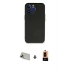 ieg™ iPhone 13 Pro Max Kılıf Kozmos Yansıma Özel Seri - Şeffaf Maxco Cam Ekran Koruyucu + Rainbow Kamera Lens Koruma Cam - REGD