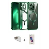 ieg™ iPhone 13 Pro Max Kılıf Nova Işık Özel Seri - Siyah Joko 5D Cam + Pers Alüminyum Kamera Lens - GD