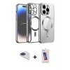 ieg™ iPhone 13 Pro Max Kılıf Nova Işık Özel Seri - Siyah Joko 5D Cam + Pers Alüminyum Kamera Lens - LT