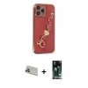 ieg™ iPhone 13 Pro Max Kılıf Nova Işık Prime - Şeffaf 360 Full Body Arka Koruyucu + Rainbow Kamera Lens Koruma Cam - REGD
