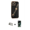 ieg™ iPhone 13 Pro Max Kılıf Nova Işık Prime - Şeffaf 360 Full Body Arka Koruyucu + Rainbow Kamera Lens Koruma Cam - REGD